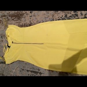 BCBG yellow neon dress size M